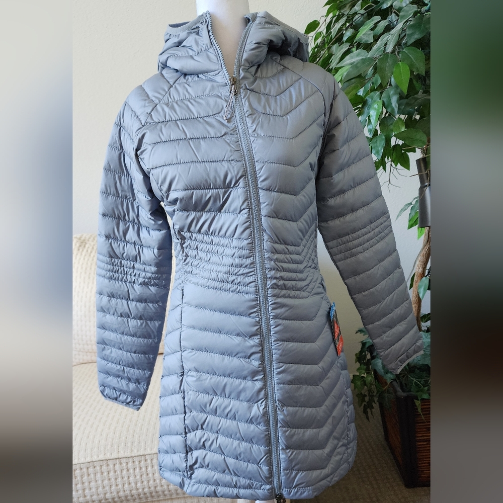 Columbia Powder Lite Omni-Heat Thermal Reflective Mid Length PufferJacket,SizeM
